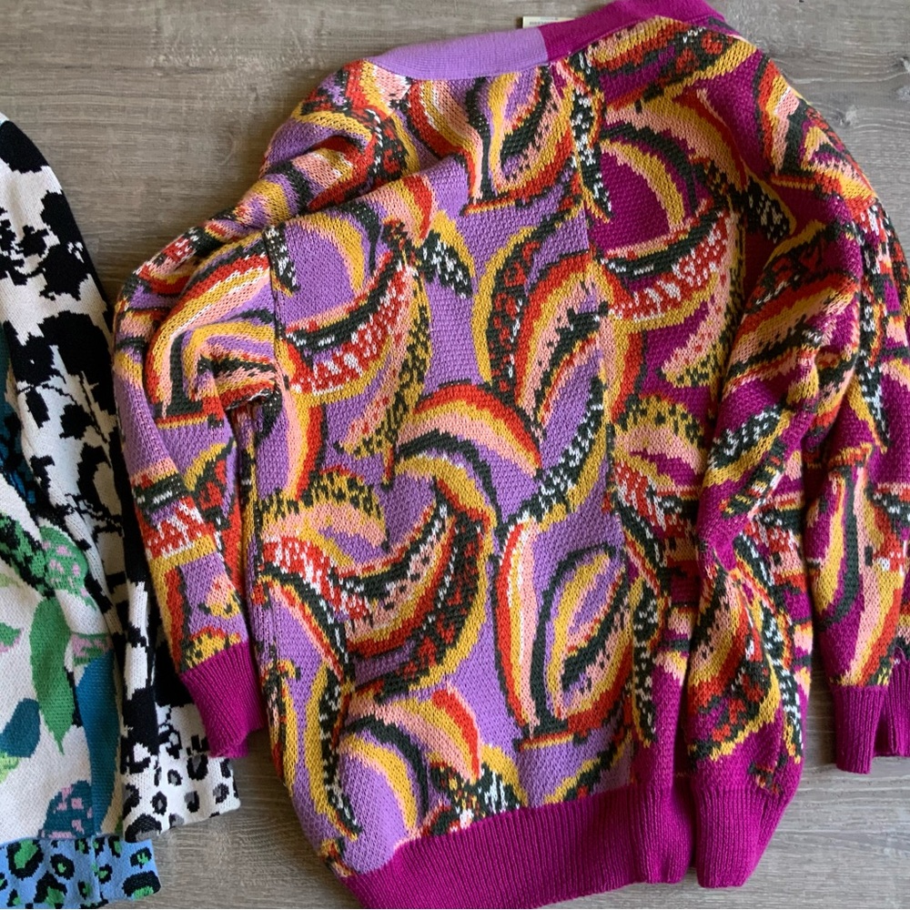 FARM Rio Colorful Patterned Sweaters - Multicolor and Pink - Picture 6 of 7